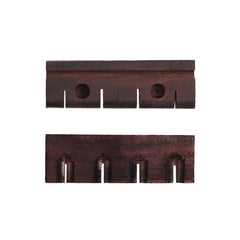 5pcs/ 1set Rosewood Uke Bridge Ukulele Parts Accessories Slotted Soprano Ukulele Bridge Dimensions