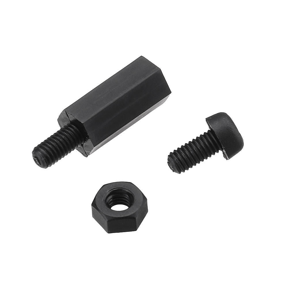 M2 M3 Nylon Screw Black Hex Screw Nut Nylon PCB Standoff Assortment Kit 600Pcs