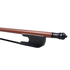 Classical Baroque Style Brazilwood Bow 4/4 Violin Bow Round Stick Black Horsehair Ebony Frog Light Bow