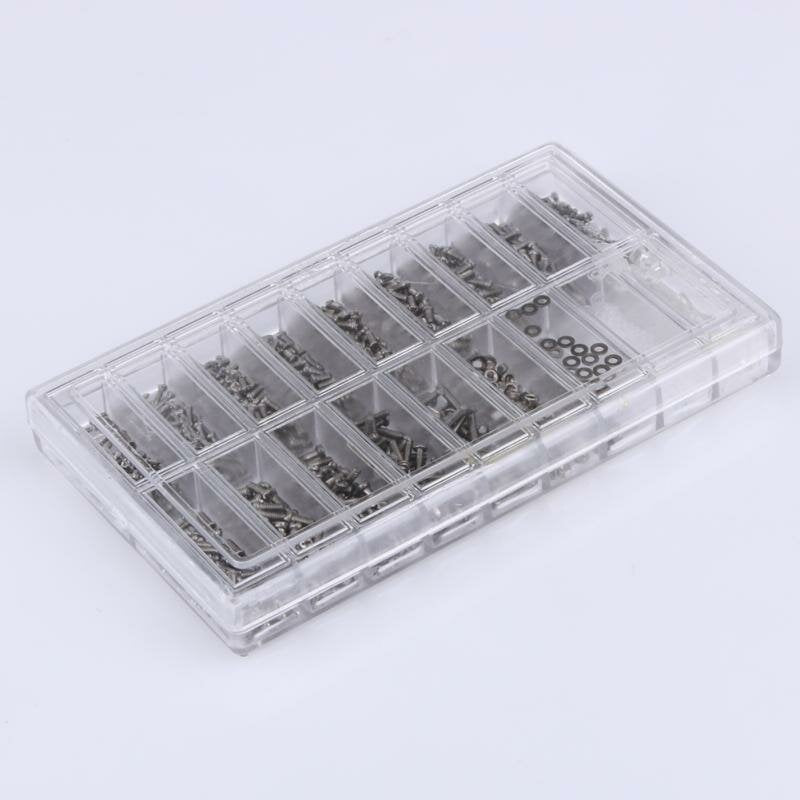 1000PCS Glasses Sunglasses Spectacles Watch Tiny Screws Nut Assortment Repair Tool Kit Stainless Steel Small Screws Assortment