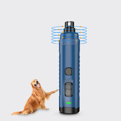 Portable 2 LED Light USB Rechargeable Electric Dog Nail Grinder Professional 2-Speed Grooming Trimming Pets