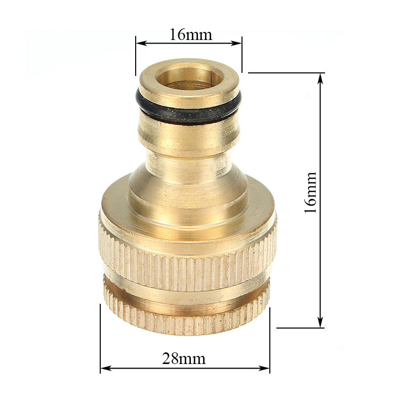 1/2 & 3/4 Inch Brass Faucet Adapter Female Washing Machine Water Tap Hose Quick Connector