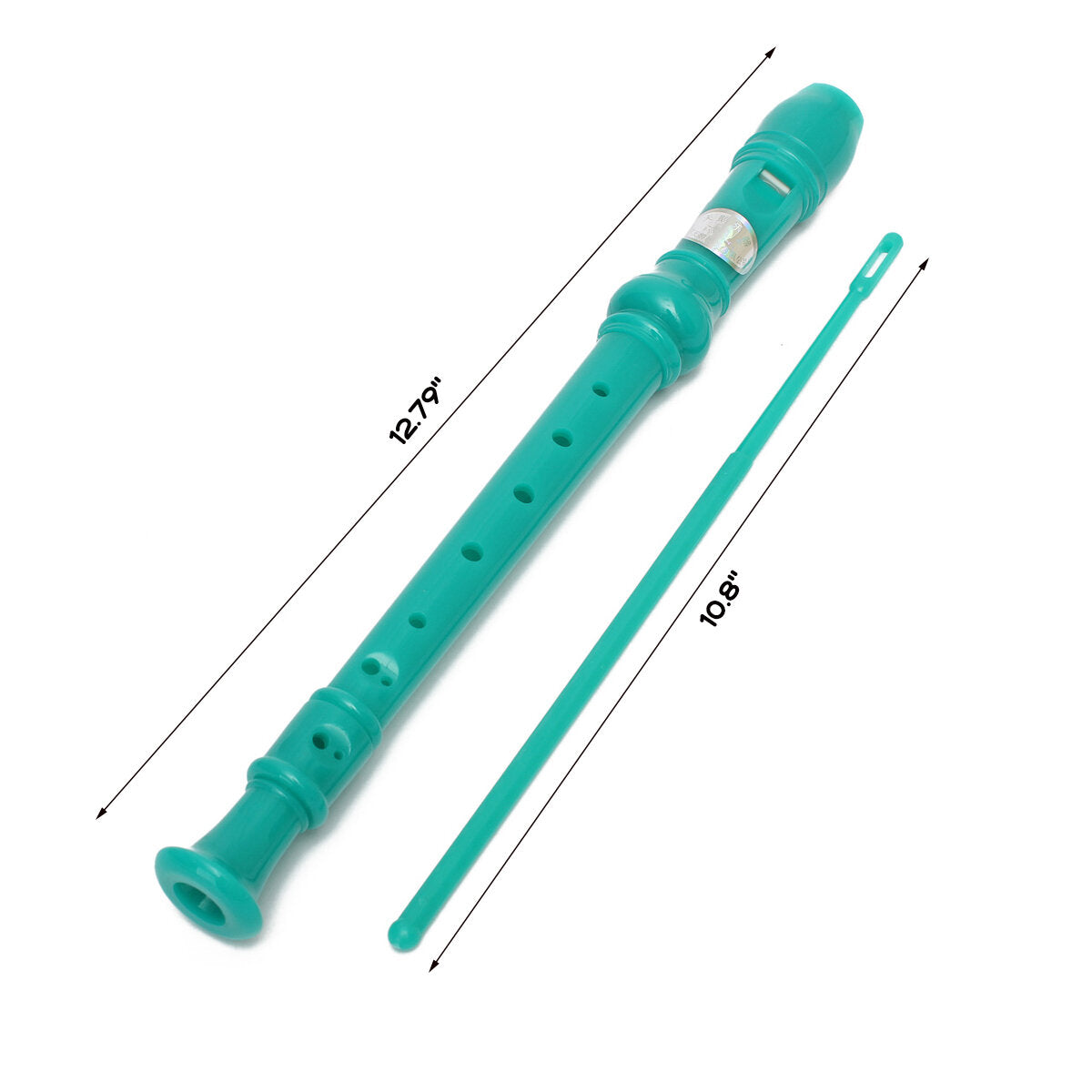 8 Hole Soprano Recorder Descant Kid Early Education Musical Instrument With Cleaning Rod and Black Storage Bag