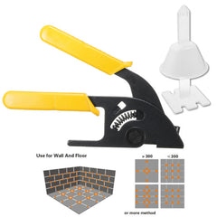 100PCS Clips&Pliers Tile Spacer Tile Leveling System Tiling Clip Wedges Flooring Tool