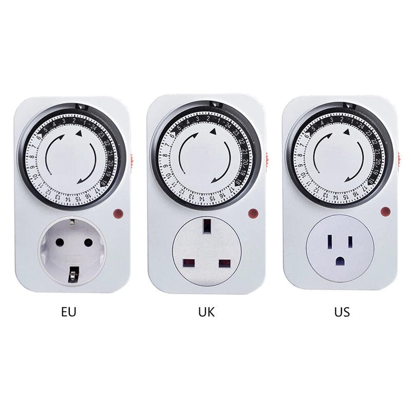 Timing Socket Kitchen Socket 24-hour Cycle Switch Automatic Power-off Appointment Timer Switch Socket 3600W