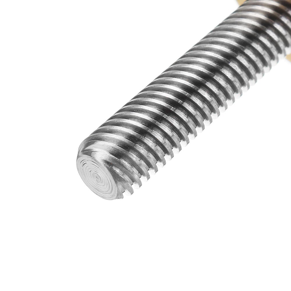 100mm T6 Lead Screw 6mm Thread 1mm Pitch Lead Screw with Flange Copper Nut