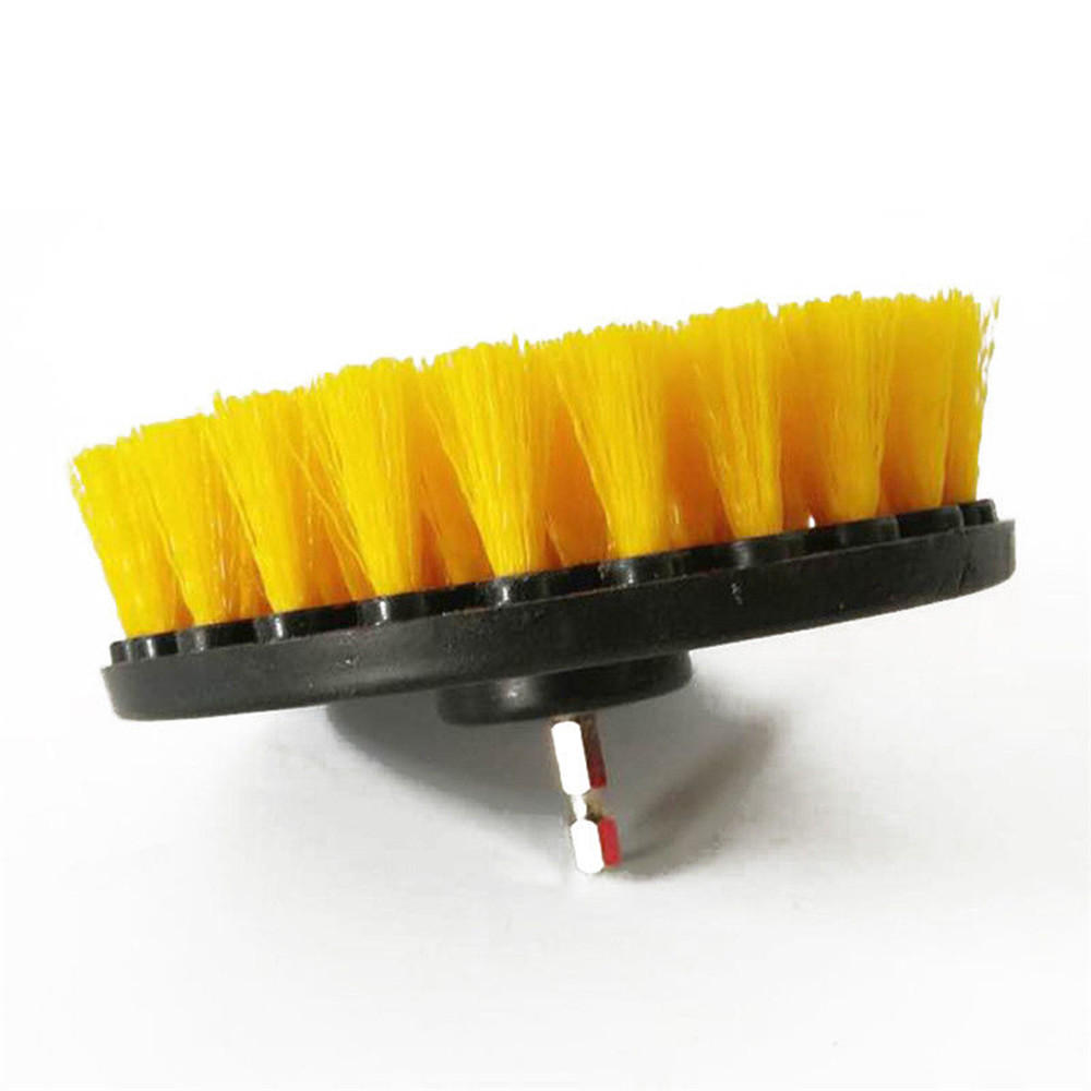 4pcs 2/3.5/4/5 Inch Drill Brush Kit Tub Cleaner Scrubber Cleaning Brushes Yellow/Red/Blue