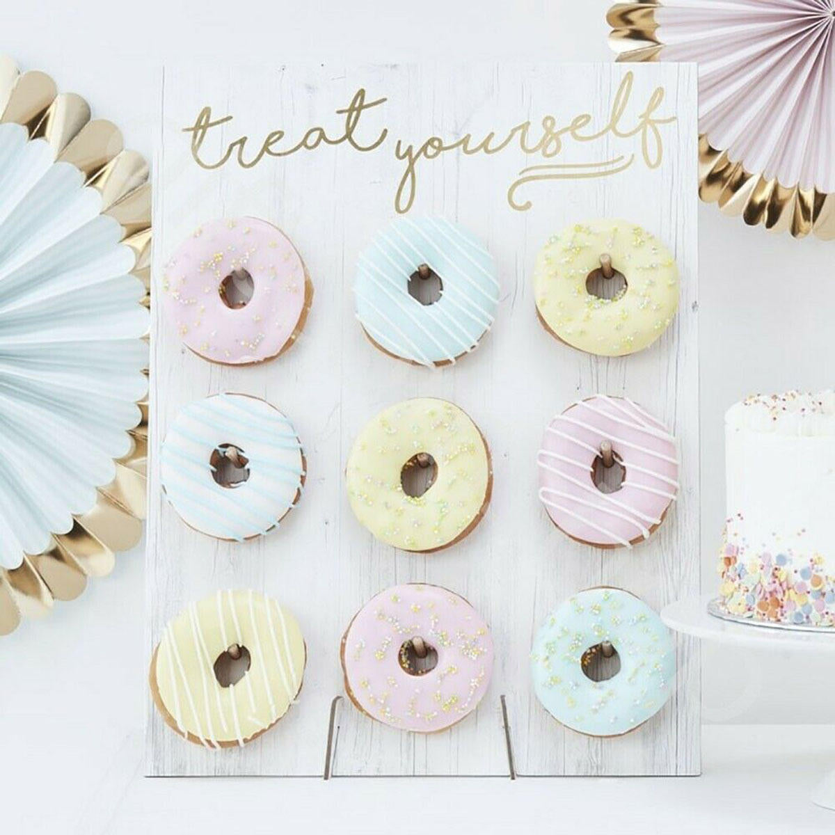 Donut Wall Hold Candy Sweet Stand Wooden Table Holder Wedding Decor Supplies DIY Decorations Holder