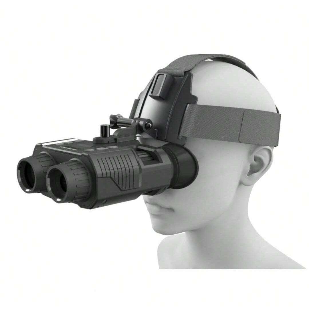 Head-Mounted Night Vision Goggles, 8X Zoom, Infrared, 984ft Range, Hunting & Surveillance