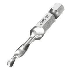 1/4 Inch Hex Shank HSS M4/5/6/8/10 Metric Screw Tap Combination Drill Bit