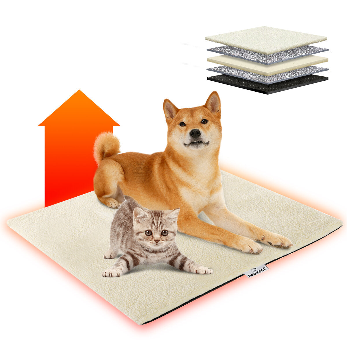 Self-heating Blanket Warming Blanket Cat Dogs Pets Warming Mat Cat with Anti-slip Design Sleeping Pad Puppy Supplies