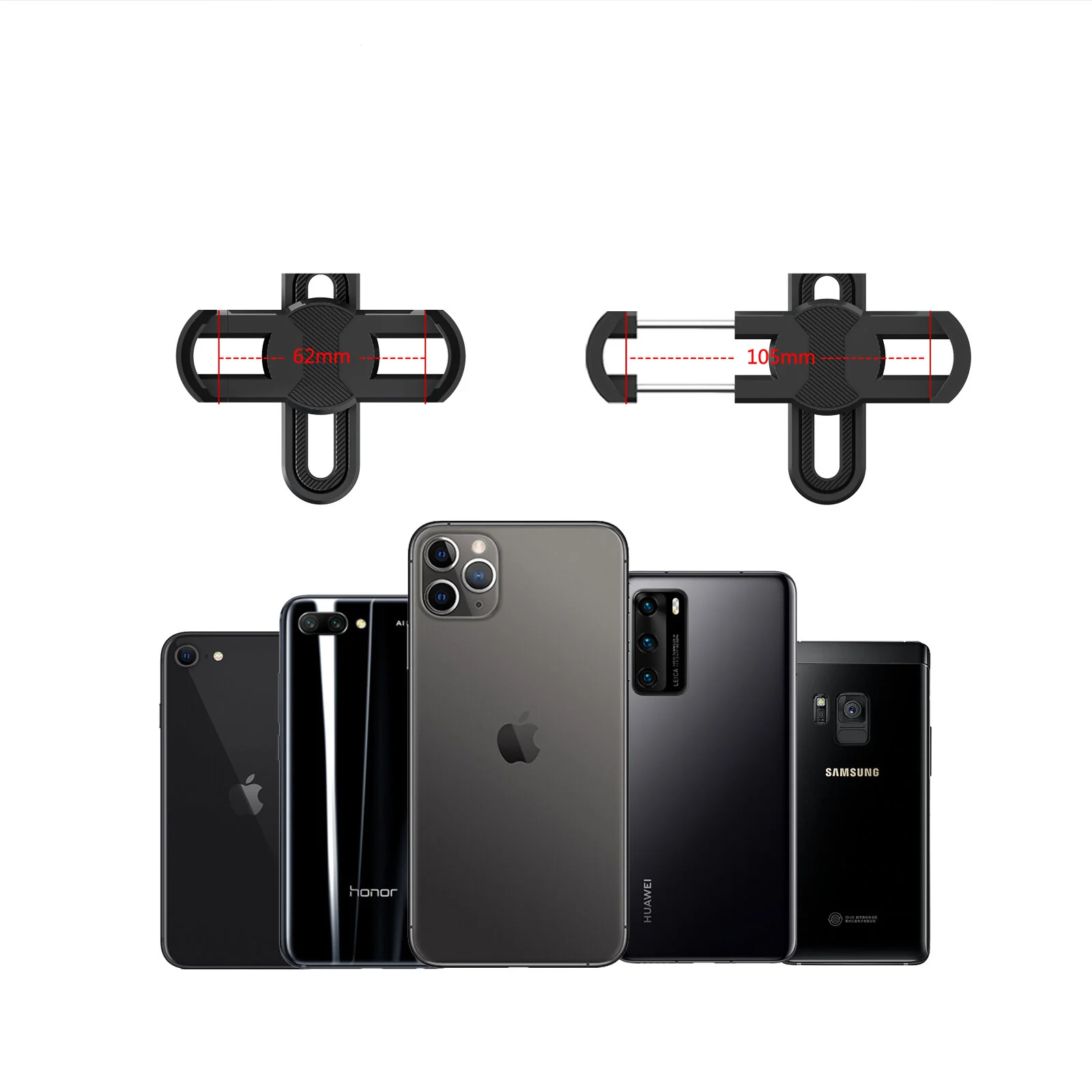 Cell Phone Adapter with Spring Clamp Mount Monocular Microscope Accessories Adapt Telescope Mobile Phone Clip Accessory Bracket