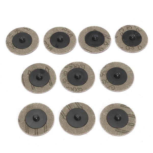10pcs 2 Inch 50mm 36 Grit Roll Lock Sanding Discs