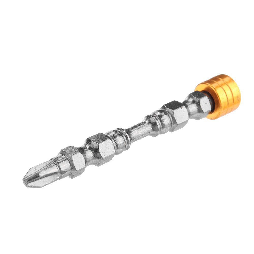 10Pcs S2 Alloy Steel Magnetic Cross Screwdriver Bit High Hardness Electric Strong Screwdriver Magnetic Ring Bit Set