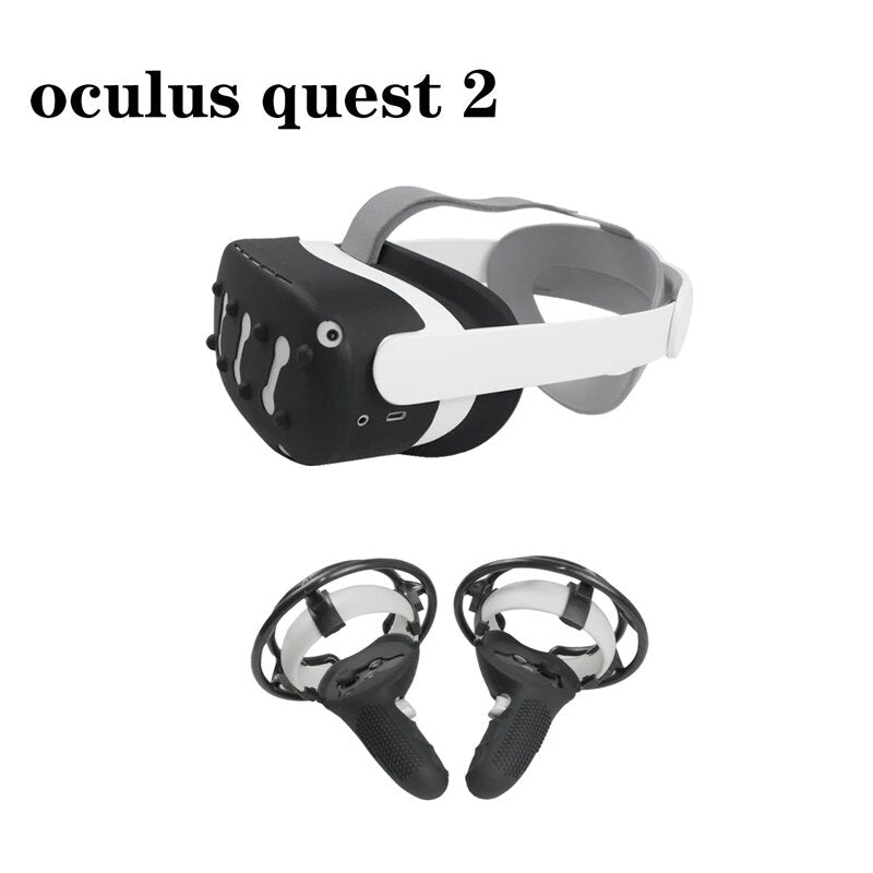 VR Controller Handle Cover Mask Handle Bumper Bump Lens Front Cover For Oculus Quest 2