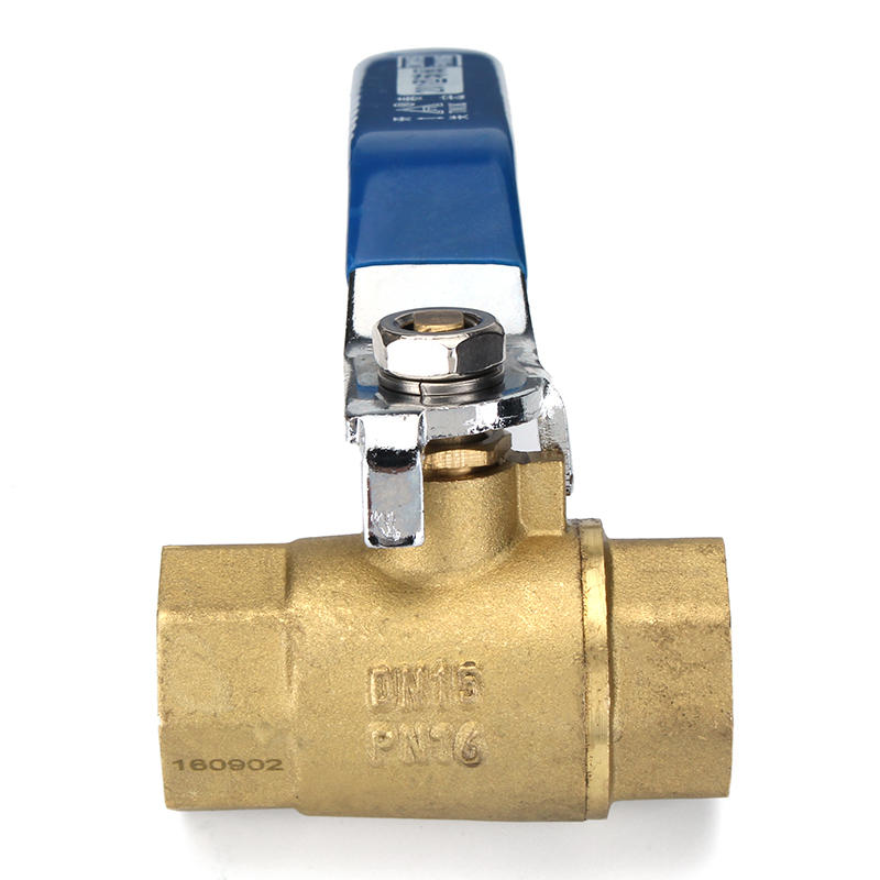 1/2" 3/4" 1" Female Brass Two Piece Full Port Thread Ball Valves with Vinyl Handle