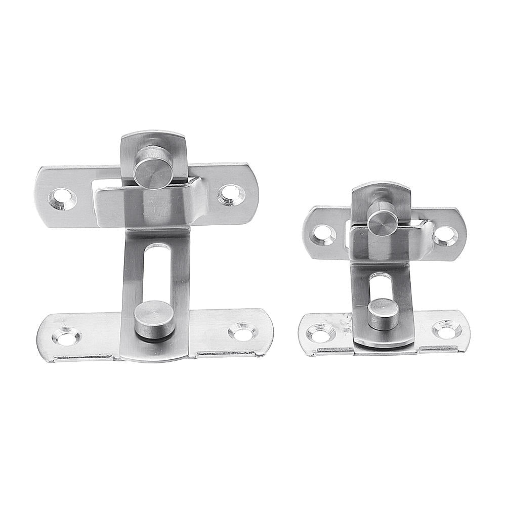 90 Degree Buckle Bolt Barn Door Lock Latch Hasp Sliding Door Buckle for Toilet Doors and Windows