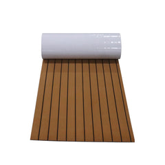 900x2400x6mm Self Adhesive EVA Teak Decking Sheet Marine Flooring Faux Boat Non-slip Mat