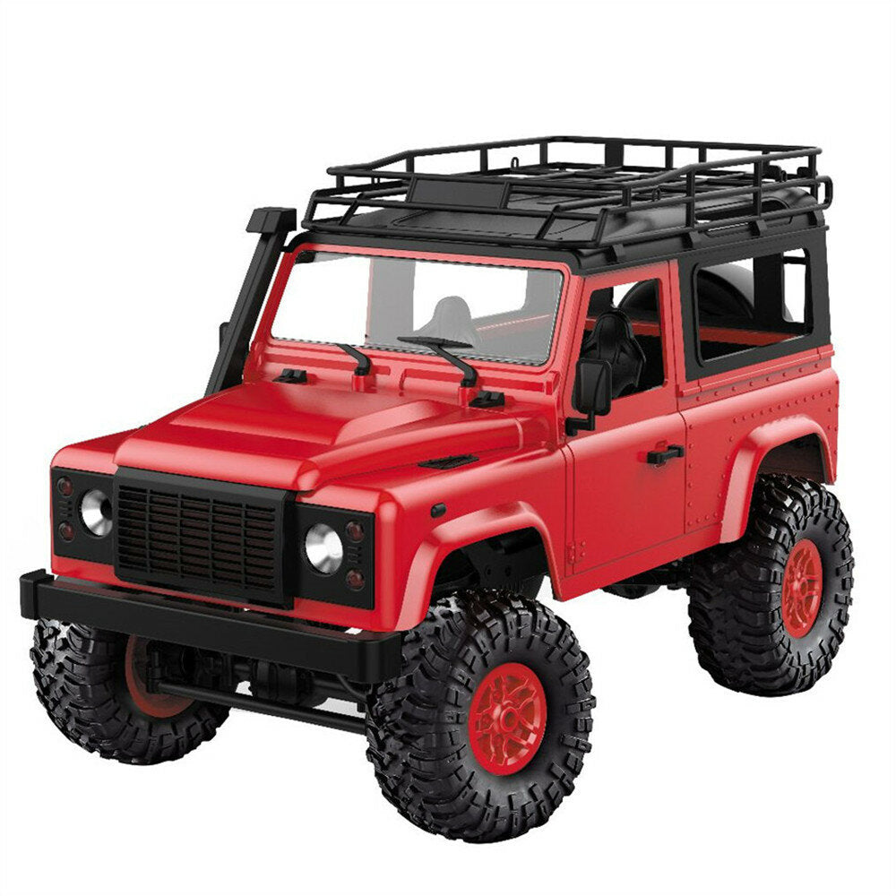 1/12 2.4G 4WD RC Car w/ Front LED Light 2 Body Shell Roof Rack Crawler Off-Road Truck RTR Toy