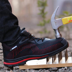 Safety Shoes Steel Toe Labor Insurance Shoes Anti-Smashing Non-Slip Outdoor Hiking Work Shoes