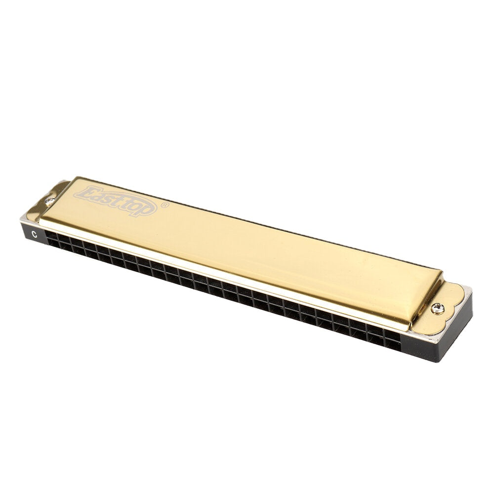 Harmonica Senior Adult Beginner 24 Hole C Tune Musical Instrument Polyphonic Harmonica