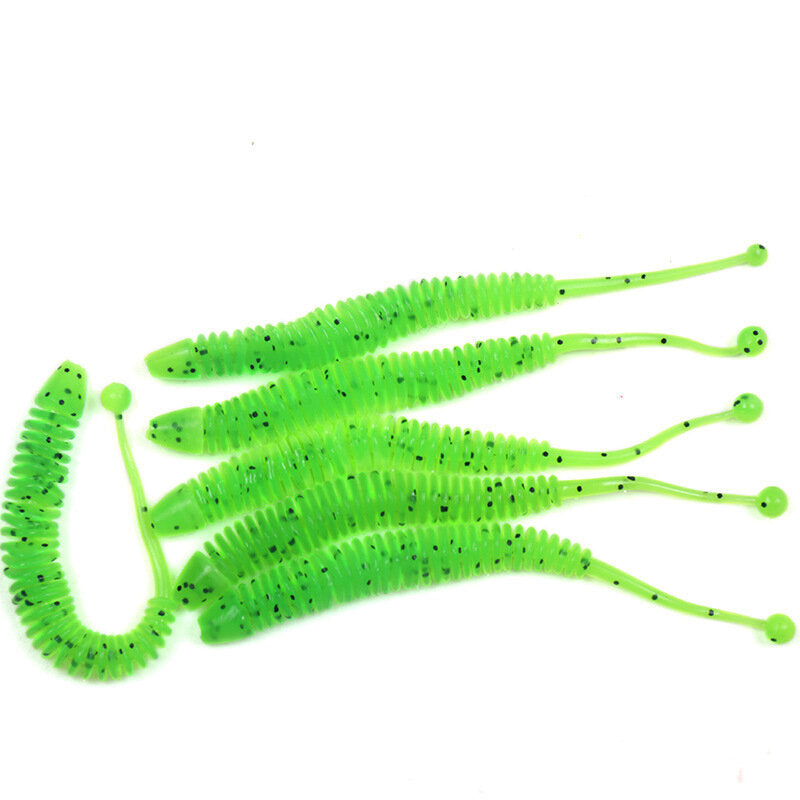 6 Pcs Soft Fishing Lure 8cm PVC Artificial Worm Soft Bait Fish Wobblers Bass Carp Fishing Bait