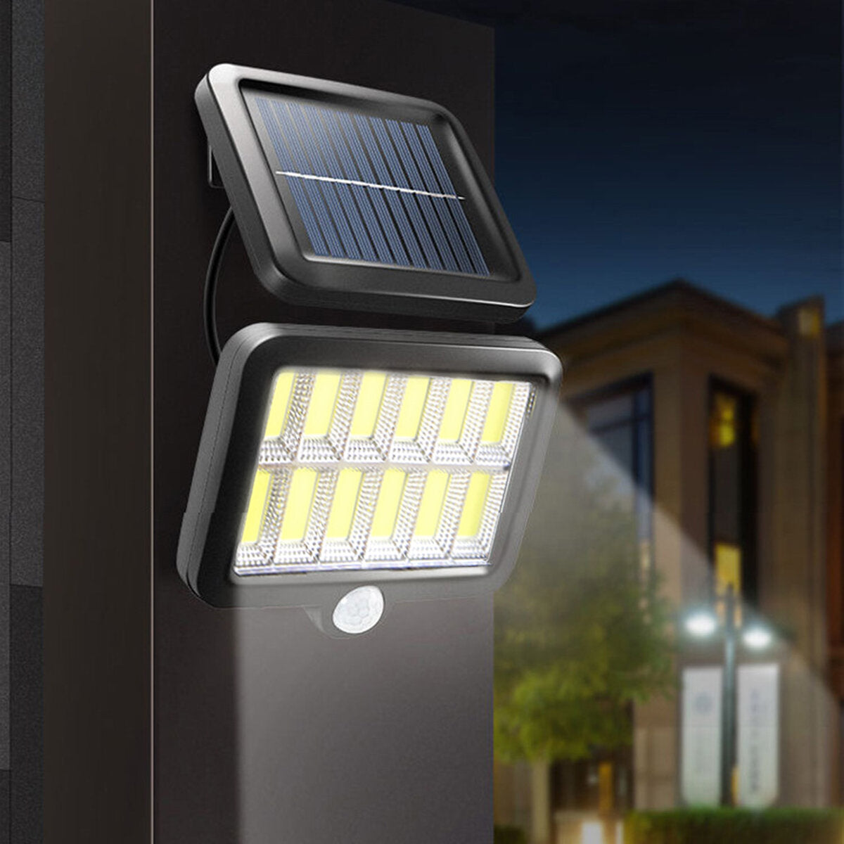 12 Grid Single/Three Mode Waterproof Split Solar Light Body Sensor Without Remote Control