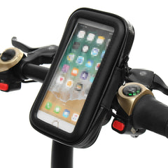 Universal Electric Bicycle Handlebar Phone GPS Holder Non-Slip Rubber Grip Waterproof Motorcycle Mobile Phone Support