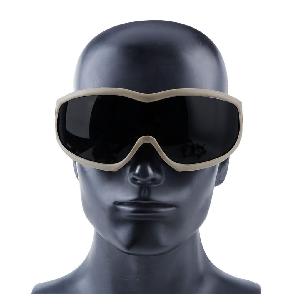 Tactical Glasses+Half Face Mask Removable Outdoor CS Military Protective Mask