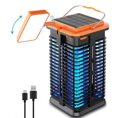 Solar Bug Zapper with LED Light, 4000mAh Battery, Cordless for Indoor/Outdoor