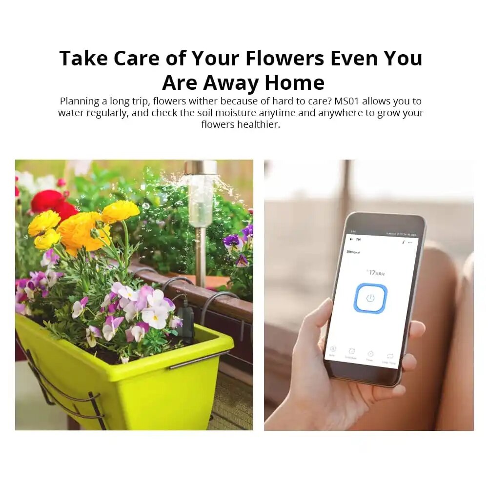 Smart Flora Soil Monitor Plant Grass Soil Water Moisture Tester Sensor DIY Flower Gardening Detector