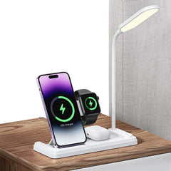 Fast Wireless Charger & Table Lamp for Qi-enabled Phones, iPhone, Samsung, Xiaomi, AirPods, Smart Watch