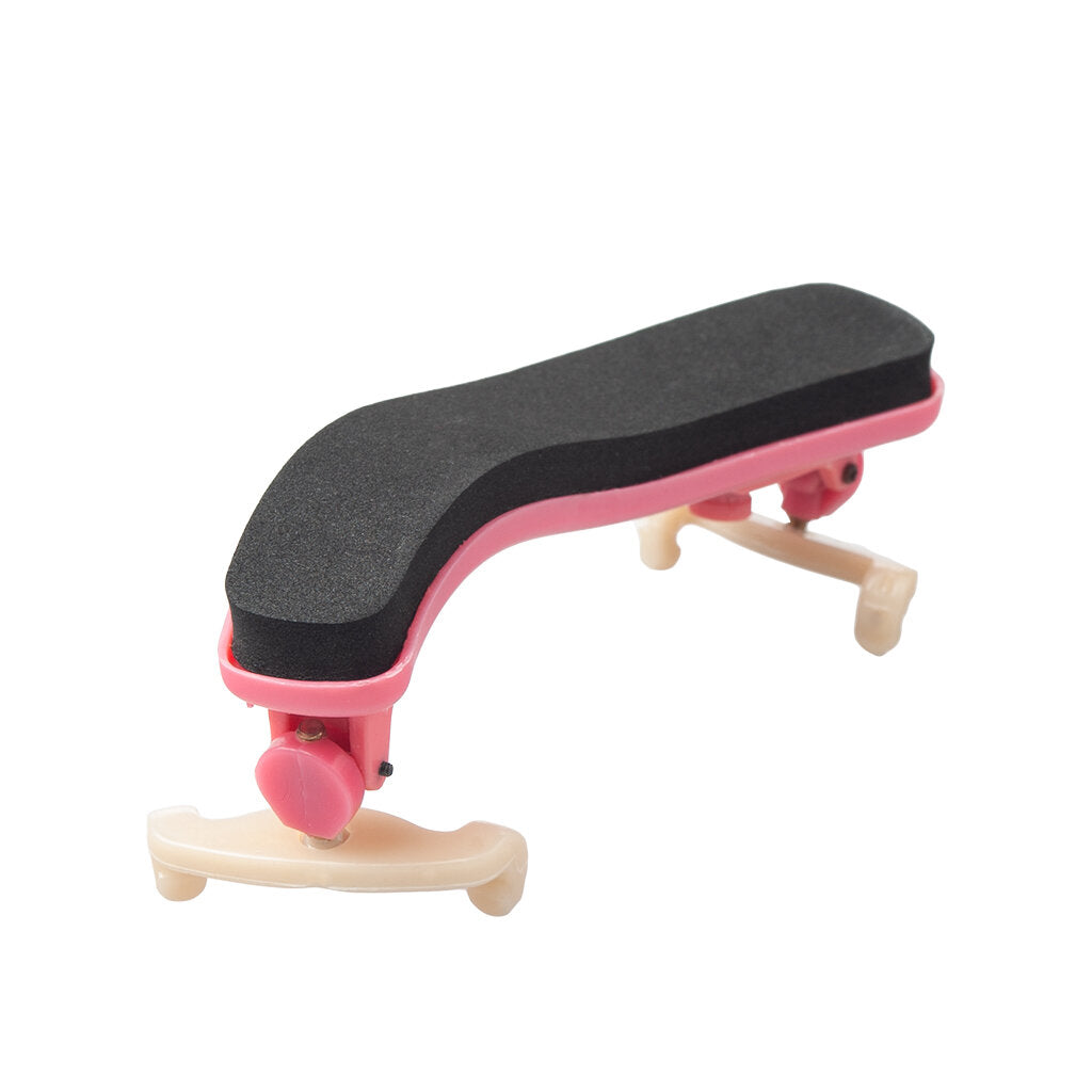 Violin Shoulder Rest Adjustable 1/2 Violin Shoulder Rest Plastic For 1/2 Violin Pink Violin Parts Accessories