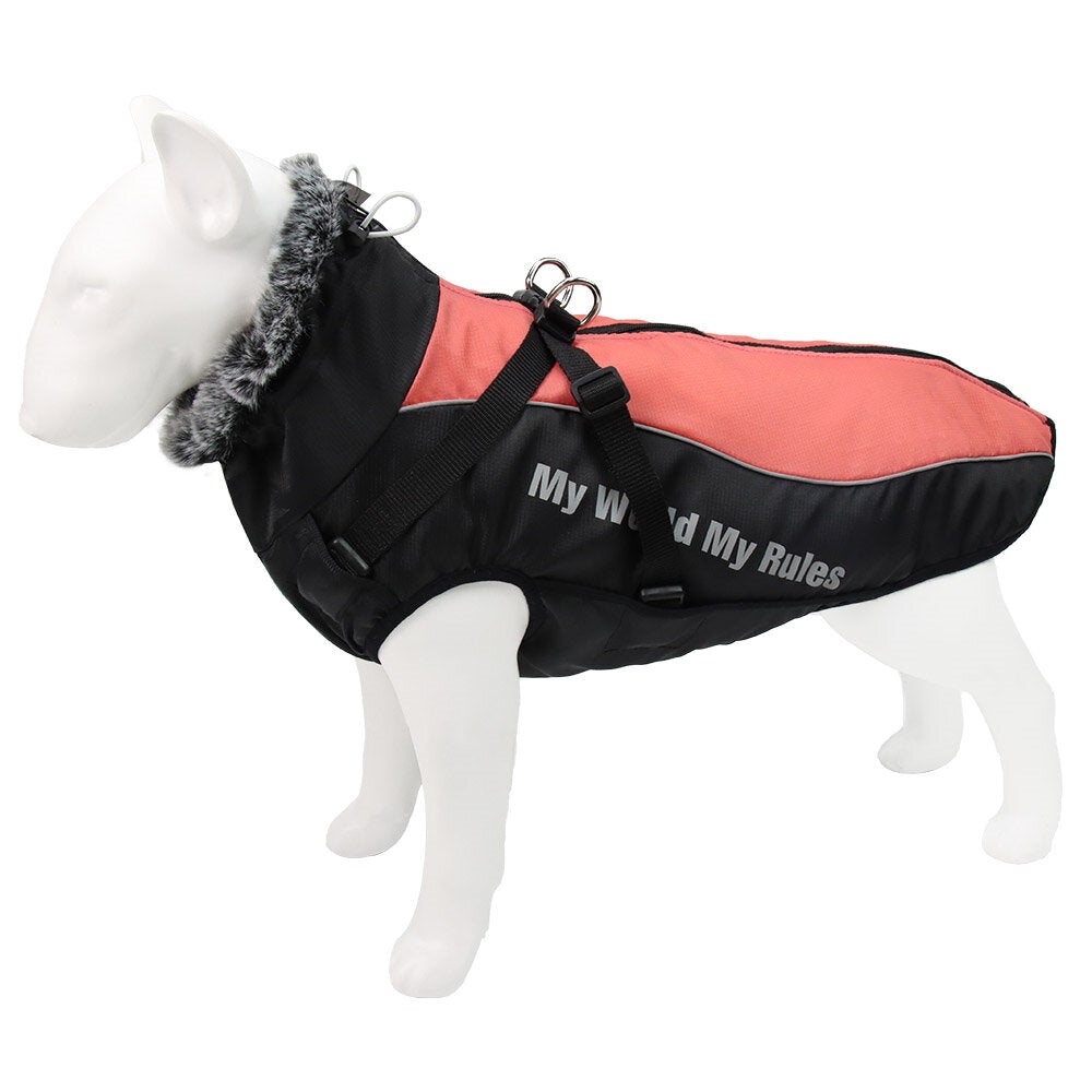 Windproof Warm Dog Clothes Reflective Design Close-fitting Upgrade PVC Material Multi Colors Size Is Optional