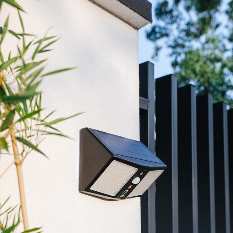 20W 360LED Waterproof Solar Light Human Sensor Outdoor Garden Security Wall Lamp + Remote Control