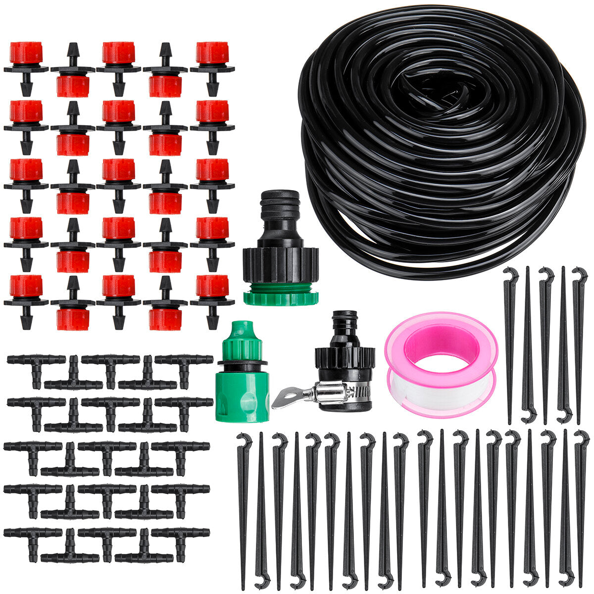 15/20/25/30m DIY Irrigation System Water Timer Auto Plant Watering Micro Drip Garden Watering Kits