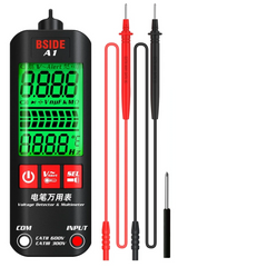 Dual-mode Smart True RMS Multimeter Non-contact AC DC Voltage Tester with Flashlight