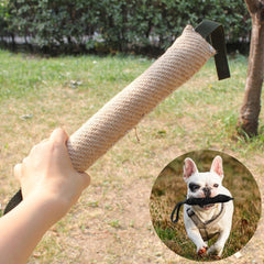 Handles Jute Police Young Dog Bite Tug Play Toy Pet Training Chewing Dog Bite Protection Arm Sleeve