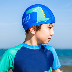Children's Swimming Cap Anti-UV Flexible Soft Durble Quick Drying Swim Protective Gear
