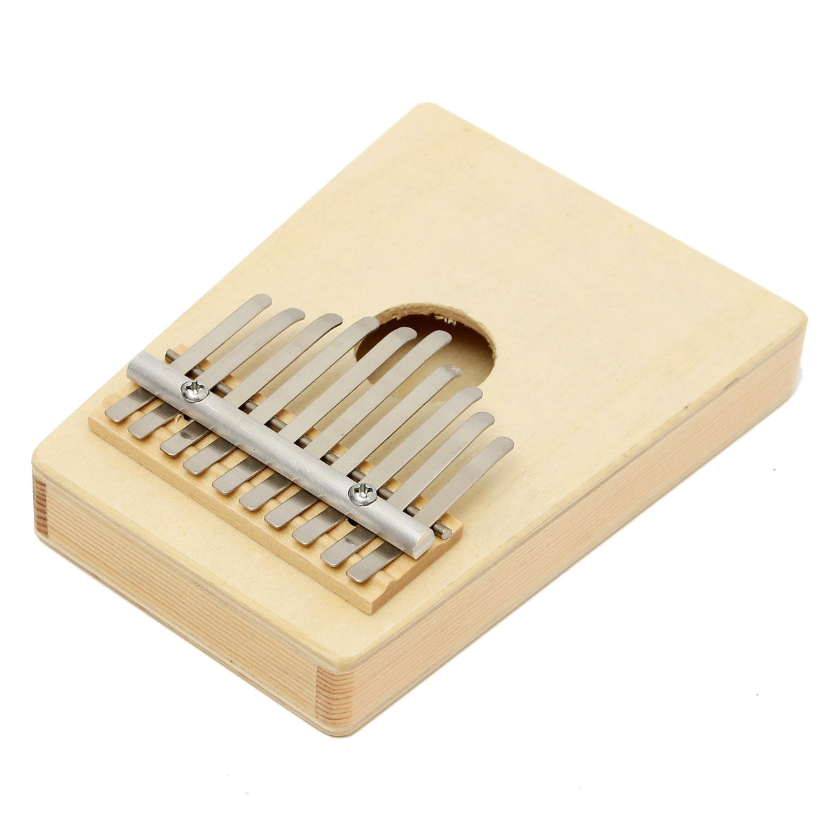 10 Tone Red/Natural Color Portable Wood Kalimba Thumb Piano Finger Percussion