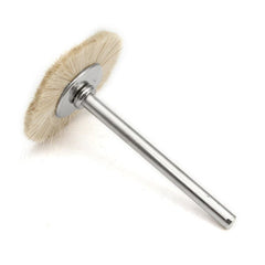 30pcs Soft White Goat Hair Polishing Wheel Brushes Set