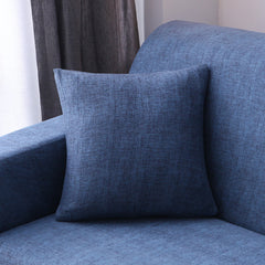 1/2/3 Seaters Sofa Cover Pillow Covers Elastic Chair Seat Protector Stretch Slipcover Home Office Furniture Accessories Decorations Dark Blue