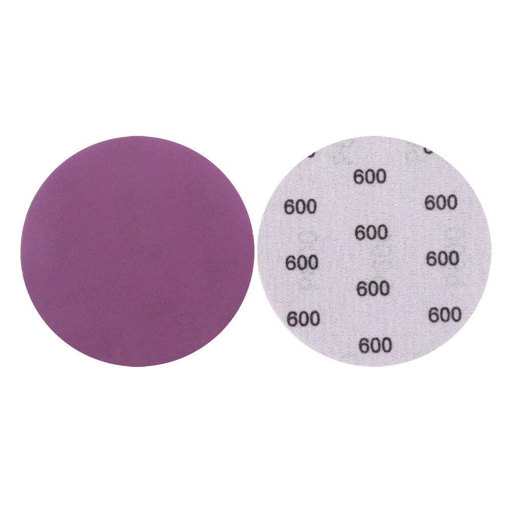 100pcs 4 Inch 100mm 80-3000 Grit Purple Sanding Disc Waterproof Hook Loop Sandpaper for Metal Wood Car Furniture Polishing