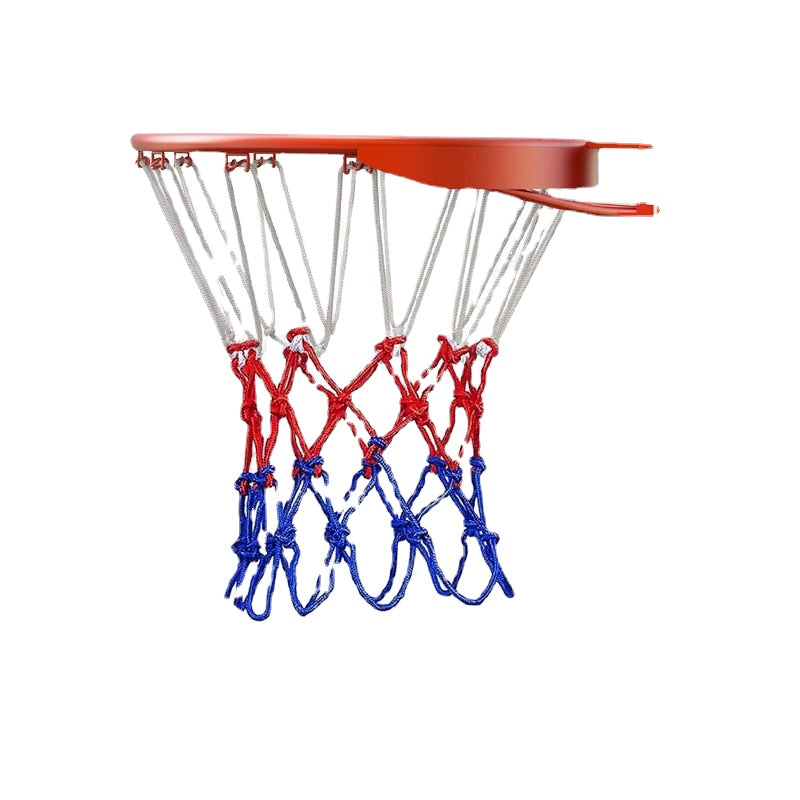 Basketball Net All-Weather Basketball Net Tri-Color Basketball Hoop Net Powered Basketball Hoop Basket Rim Net