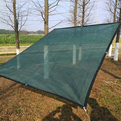 100GSM HDPE Rectangle Sun Shade Sail Anti-UV Outdoor Garden Patio Tent Sunshade Net With 5m Rope
