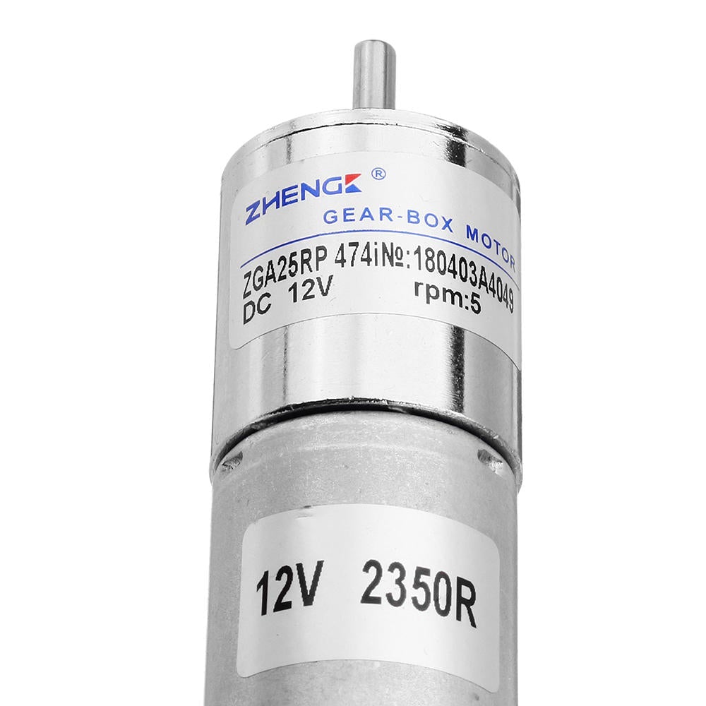 12V 5RPM Reduction Motor DC Gear Motor