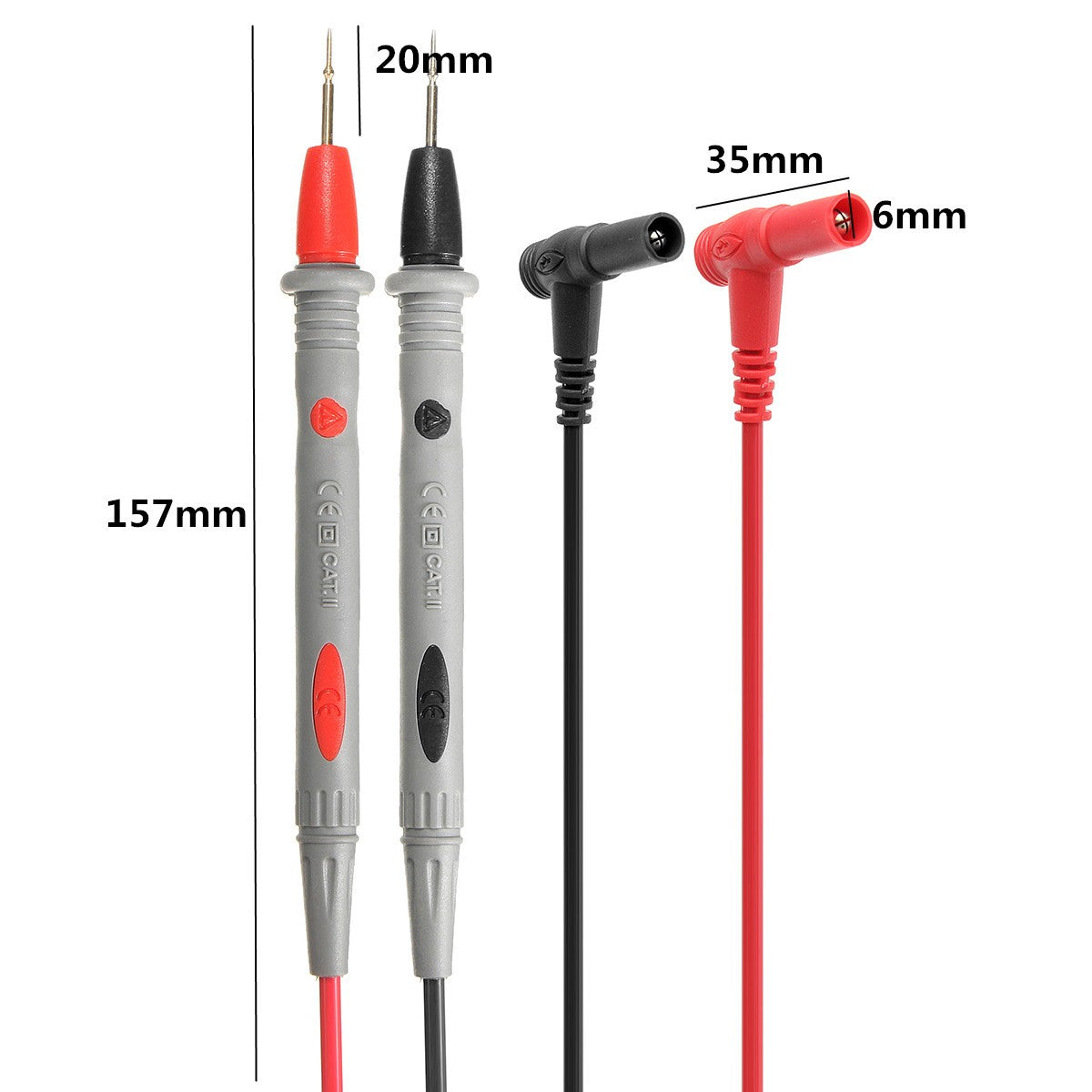 20A Multimeter Test Probe Test Lead Alloy Alligator Clips Agilent/Ideal Clamp Multi Meters