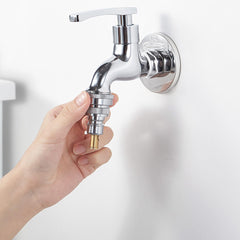 1/2'' 3/4'' Washing Machine Faucet Tap Quick Connector Inlet Outlet w/ 90 Ceramic Valve Intelligent Water Sealing