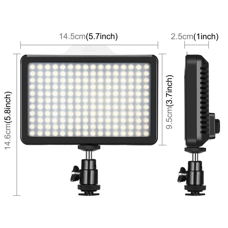 LEDs 12W 3300-5600K Dimmable Studio Light Video & Photo Light