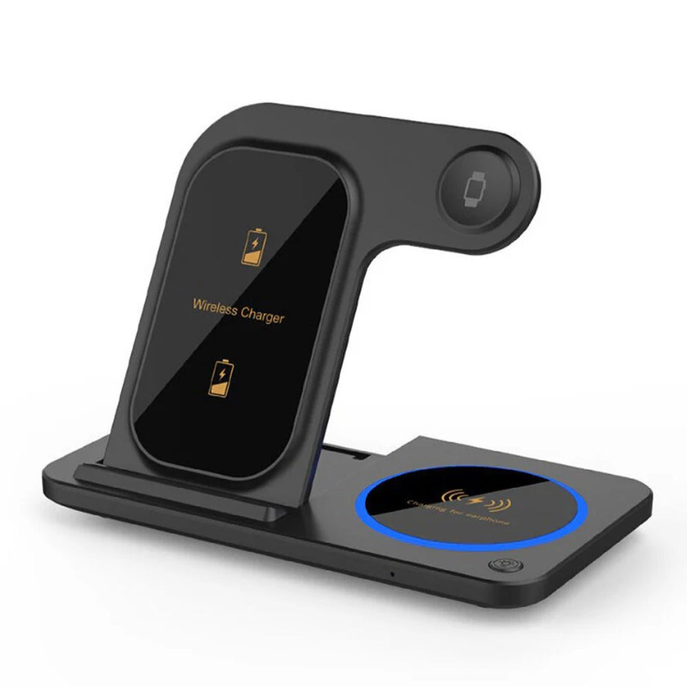 15W Fordable Fast Wireless Charger Stand for iPhone, Samsung, Hui, Xiaomi, AirPods, Apple Watch